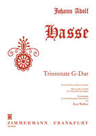 Triosonate en sol majeur, 2 flutes and piano (harpsichord with cello or bassoon).