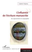 L'influence de l'écriture manuscrite, Du rayonnement à la dysgraphie