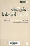 Le devoir d'irrespect, articles du 