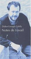 Notes de travail, 1986-1996