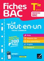 Fiches bac Le Tout-en-un Tronc commun Tle générale (toutes les matières) - Bac 2025, Philo, Histoire-Géographie, Enseignement scientifique, Anglais