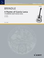 4 Poems of Garcia Lorca, for guitar. guitar.