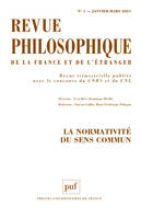 Revue philosophique 2021, t. 146(1), Le Sens commun