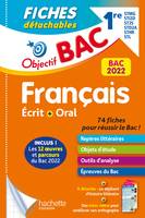 Objectif BAC Fiches détachables Français 2022, 1res STMG - STI2D - ST2S - STL - STD2A - ST