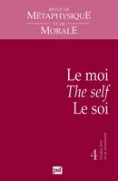 Revue de métaphysique et de morale 2010 - n° ..., Le  moi / The self / Le soi