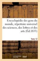 Encyclopédie des gens du monde T. 12.2