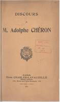 Discours de M. Adolphe Chéron