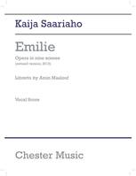 Emilie Opera In Nine Scenes, (vocal score)