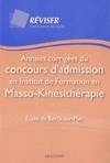 annales corrigees du concours d'admission en institut de formation en masso-kine, ECOLE DE BERCK-SUR-MER