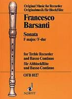 Sonata No. 5 in F major, treble recorder and basso continuo.