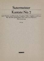 Kantate Nr. 2, alto-solo, mixed choir (SATB) and 2 pianos. Partition.