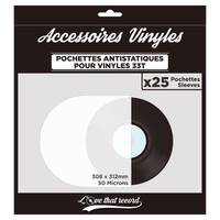 25 pochette transparentes vinyle