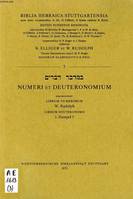 NUMERI ET DEUTERONOMIUM