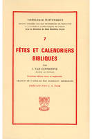 TH n°7 - Fêtes et calendriers bibliques