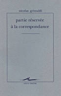 Partie réservée à la correspondance