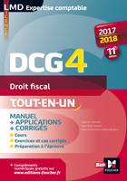 4, DCG 4 - Droit fiscal - Manuel et applications - 2017-2018 - 11e édition