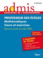 Professeur des écoles, mathématiques / épreuve orale de mathématiques, mathématiques