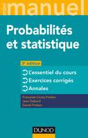 Mini Manuel - Probabilités et statistique - 3e éd. - Cours + Annales + Exos, Cours + Annales + Exos