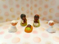 CRECHE COMPLETE AFRICAINE 5 PIECES 3CMS