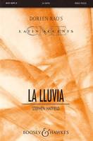 Lluvia, The Rain. 3-part treble voices (SSA) and percussion. Partition de chœur.