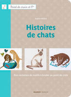 Histoires de chats, des centaines de motifs à broder au point de croix