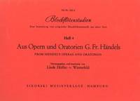 Blockflötenstudien, Heft 4: Aus Opern und Oratorien G. F. Händels