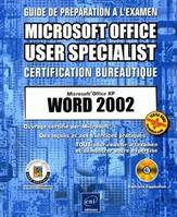 Word, version 2002, Microsoft