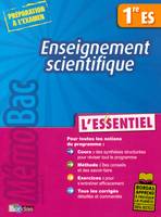 MémoBac  L'Essentiel  Enseignement scientifique 1re ES