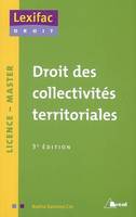 Droit des collectivités territoriales : Licence master