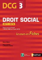 3, Fiches Droit social Epreuve 3 DCG 2017 / 2018