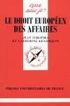 Le droit européen des affaires