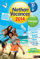 Nathan Vacances Français - De la 5è vers la 4è