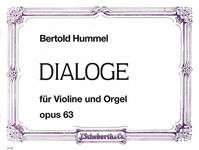 Dialoge, op. 63. violin and organ.