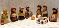 CRECHE COMPLETE EN TERRE 10 SUJETS 10CMS