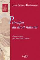 Principes du droit naturel, Réimpression de l'édition de 1756