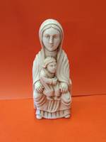 STATUE VIERGE ROMANE ASSISE RESINE