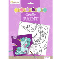 Graffy Paint, Licorne, 20x20 cm -