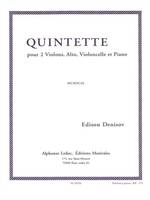 Quintette, 2 Violons-Alto-Violoncelle Et Piano - Ption-Pties