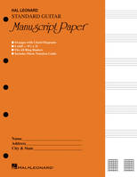 Guitar Manuscript Paper - Standard (Gold Cover)