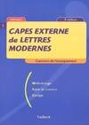 CAPES externe de lettres modernes, méthodologie, sujets de concours, corrigés