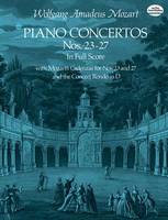 Piano Concertos Nos. 23-27, in Full Score. With Mozart's Cadenzas for No.s 23 and 27 and the Concert Rondo in D