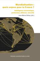 Mondialisation, quels enjeux pour la France ?, Intelligence économique, protection, défense, sécurité