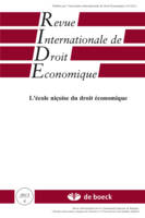 REVUE INTERNATIONALE DE DROIT ECONOMIQUE 2013/4