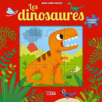 Mon livre-puzzle, Les dinosaures, 5 puzzles, 9 pièces