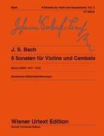 Six Sonatas, Edited from the manuscript copies. BWV 1017 -  1019. violin and harpsichord (piano).