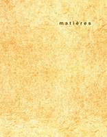 Matières, N°11, Transitions