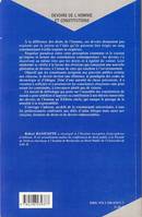 DEVOIRS DE L'HOMME ET CONSTITUTIONS - CONTRIBUTION A UNE THEORIE GENERALE DU DEVOIR, Contribution à une théorie générale du devoir