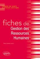 Fiches de Gestion des Ressources Humaines (GHR)