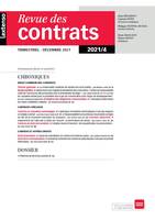 Revue des contrats N°4-2021