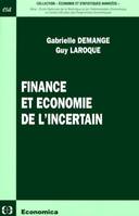 FINANCE ET ECONOMIE DE L'INCERTAIN